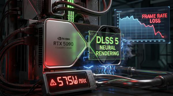 早期DLSS 5测试显示：RTX 5090或受功耗限制