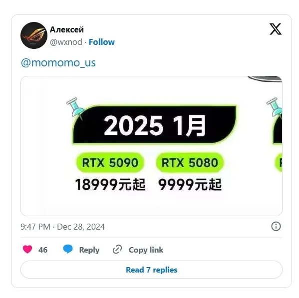 RTX 5090 Price