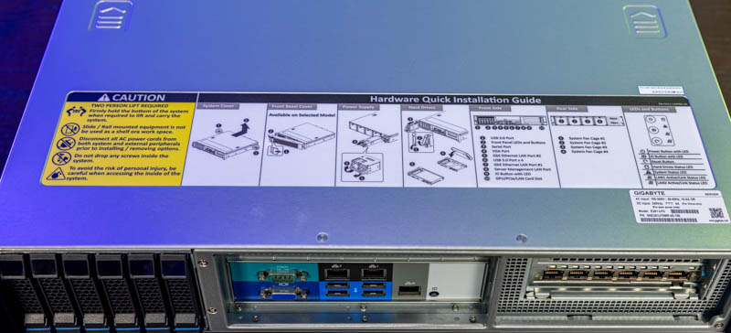 Gigabyte E251 U70 Top Label